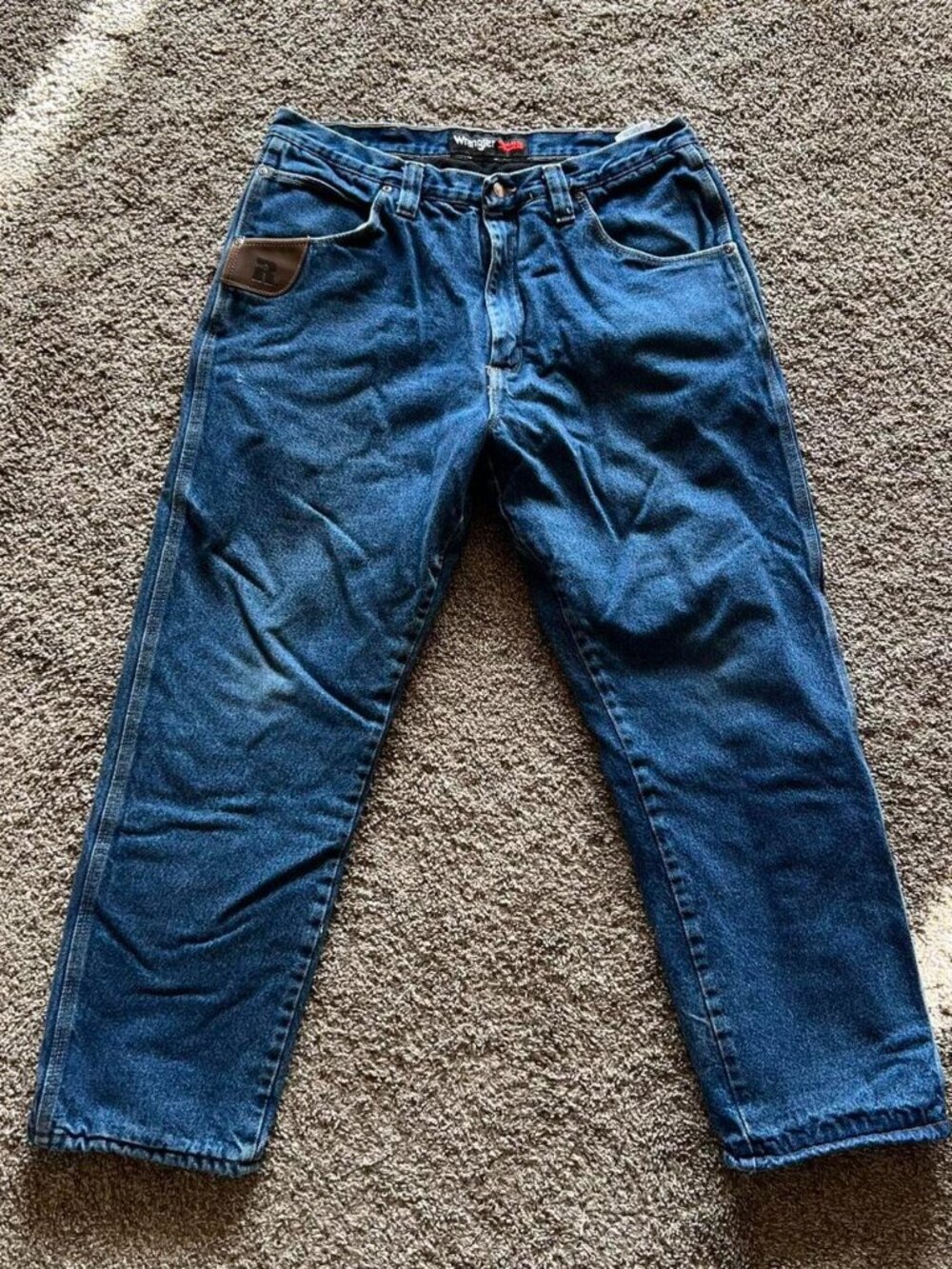 Wrangler Riggs Flannel Lined Straight Leg Denim - Men's 36x30